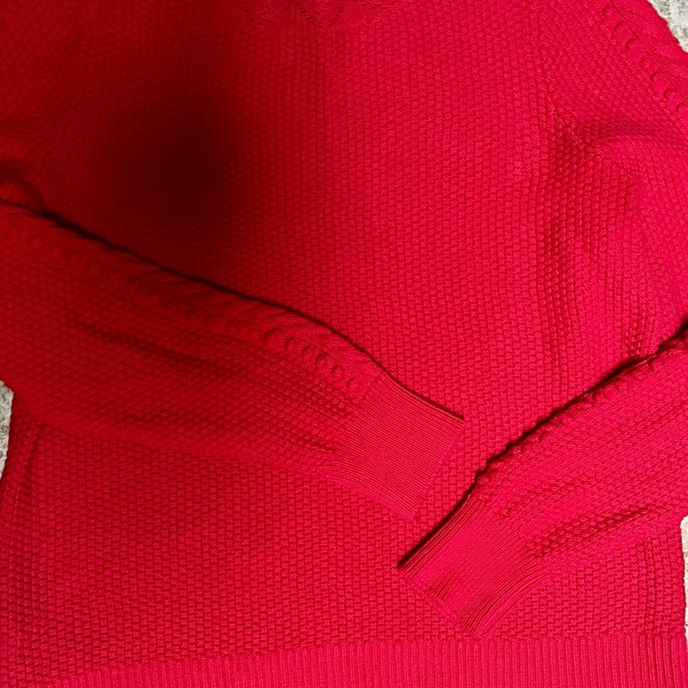 LOFT Vibrant Red Cowl Neck Sweater